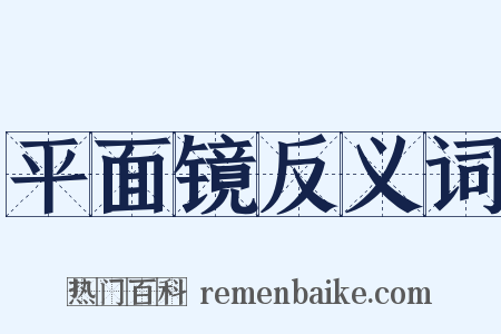 平面镜反义词是什么意思的图片